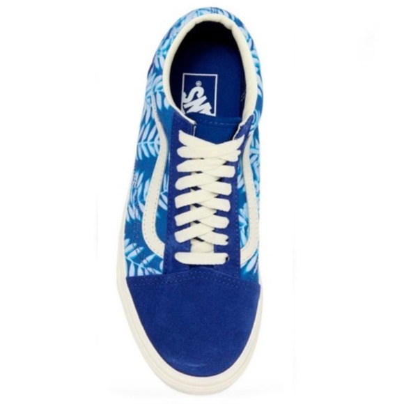 Vans Women's Old Skool Solar Floral Skate Shoe True Blue/Marshmallow Size 5.5 - Picture 1 of 12